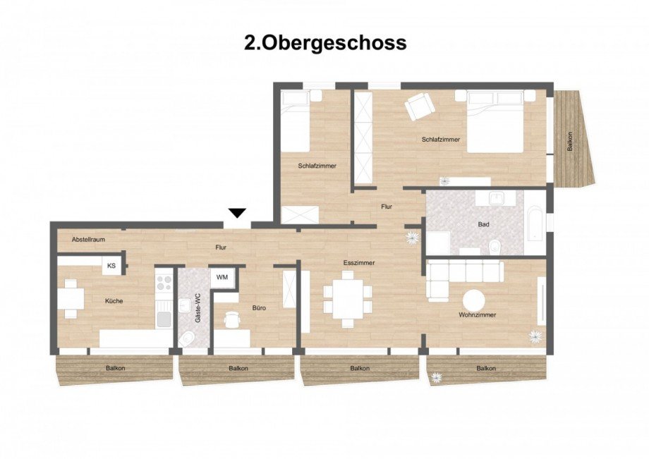 Obergeschosswohnung Etagenwohnung Bocholt