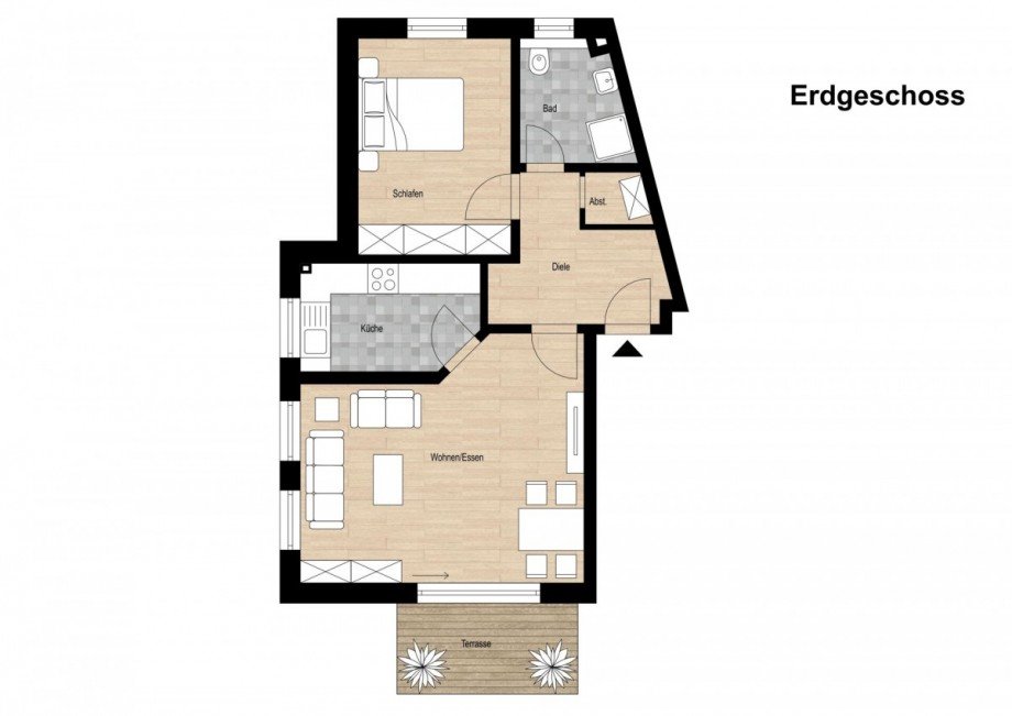 Erdgeschoss Erdgeschosswohnung Rhede