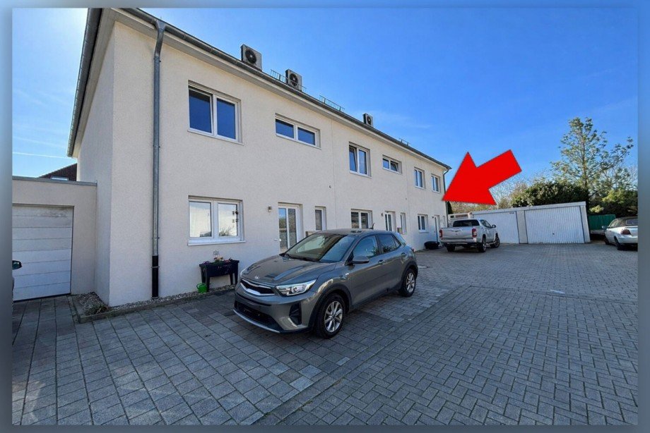 Au�enansicht - PKW Stellpl�tze + Fahrradgaragen Reihenendhaus Borken / Burlo