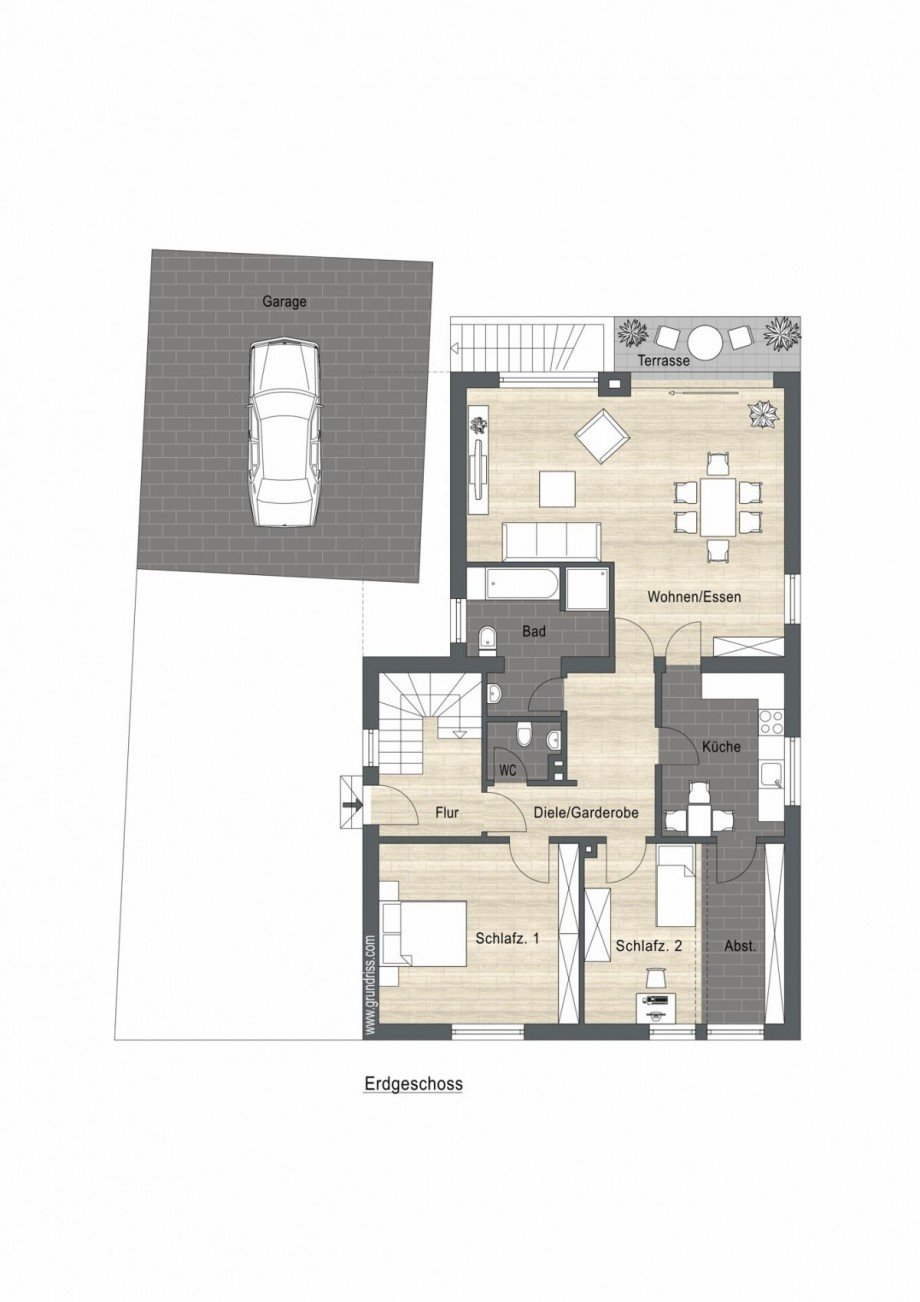 Erdgeschoss Zweifamilienhaus Heiden