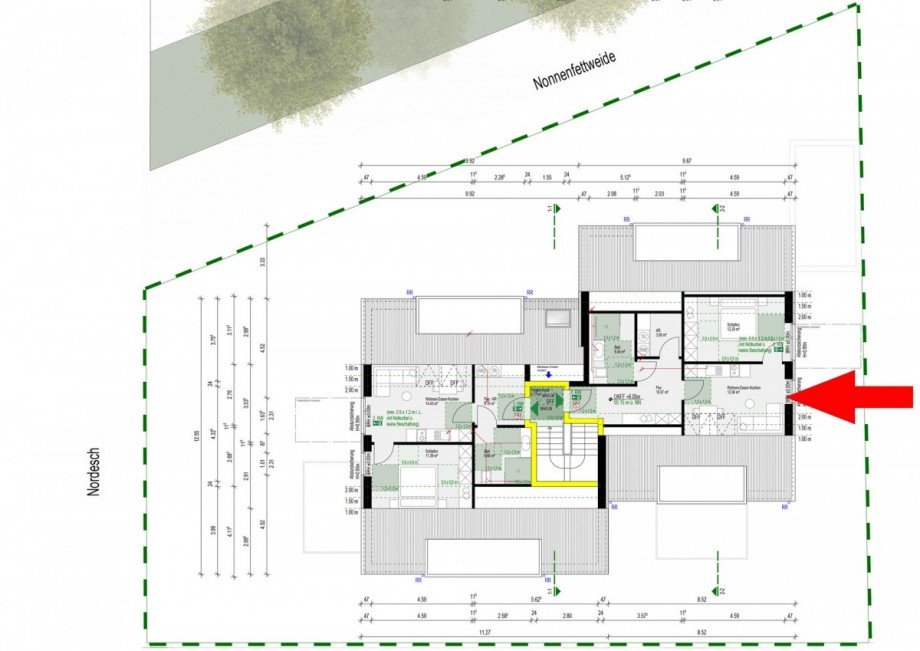 Dachgeschoss Lageplan Dachgeschosswohnung Borken