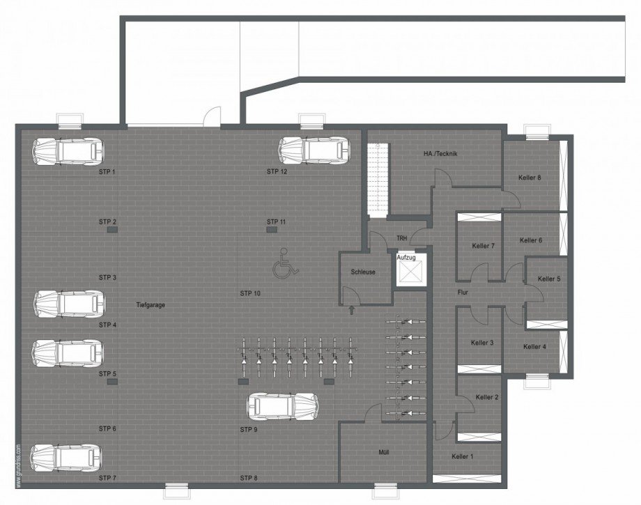 Kellergeschoss Dachgeschosswohnung Borken