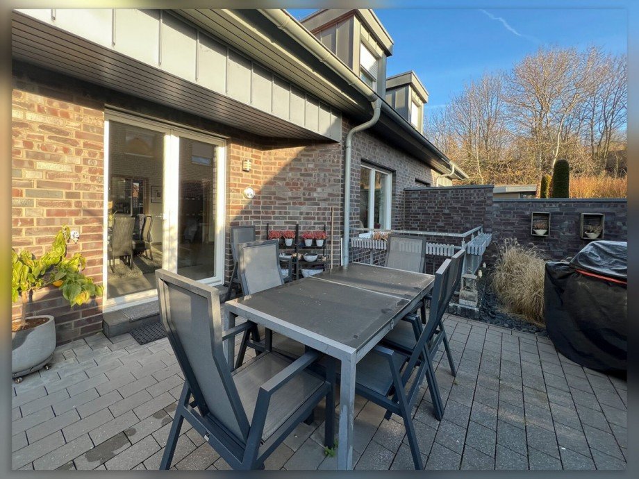 Terrasse Doppelhaush�lfte Borken