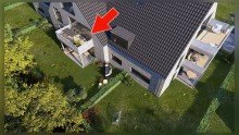 Luftbild 3-Zimmer-Neubauwohnung mit Balkon - energieeffizient & elegant