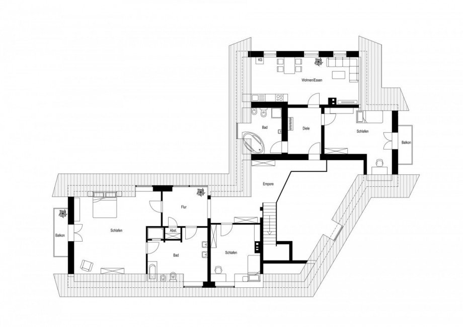 Dachgeschoss Haus Heiden