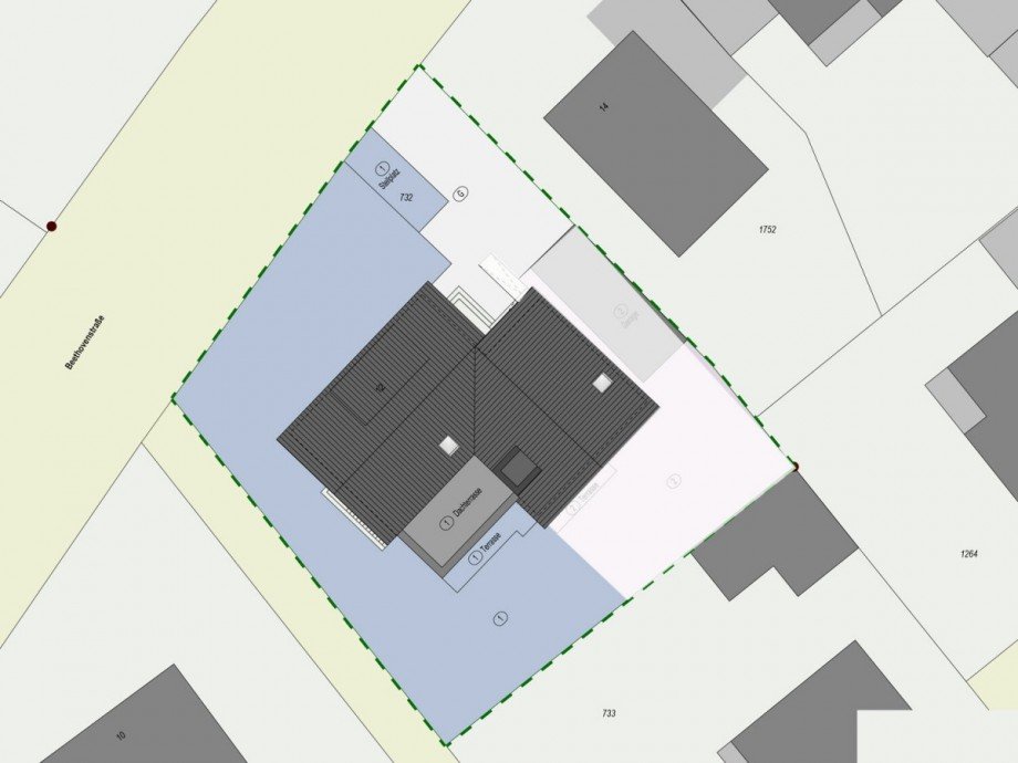 Lageplan Einfamilienhaus Borken / Gemen