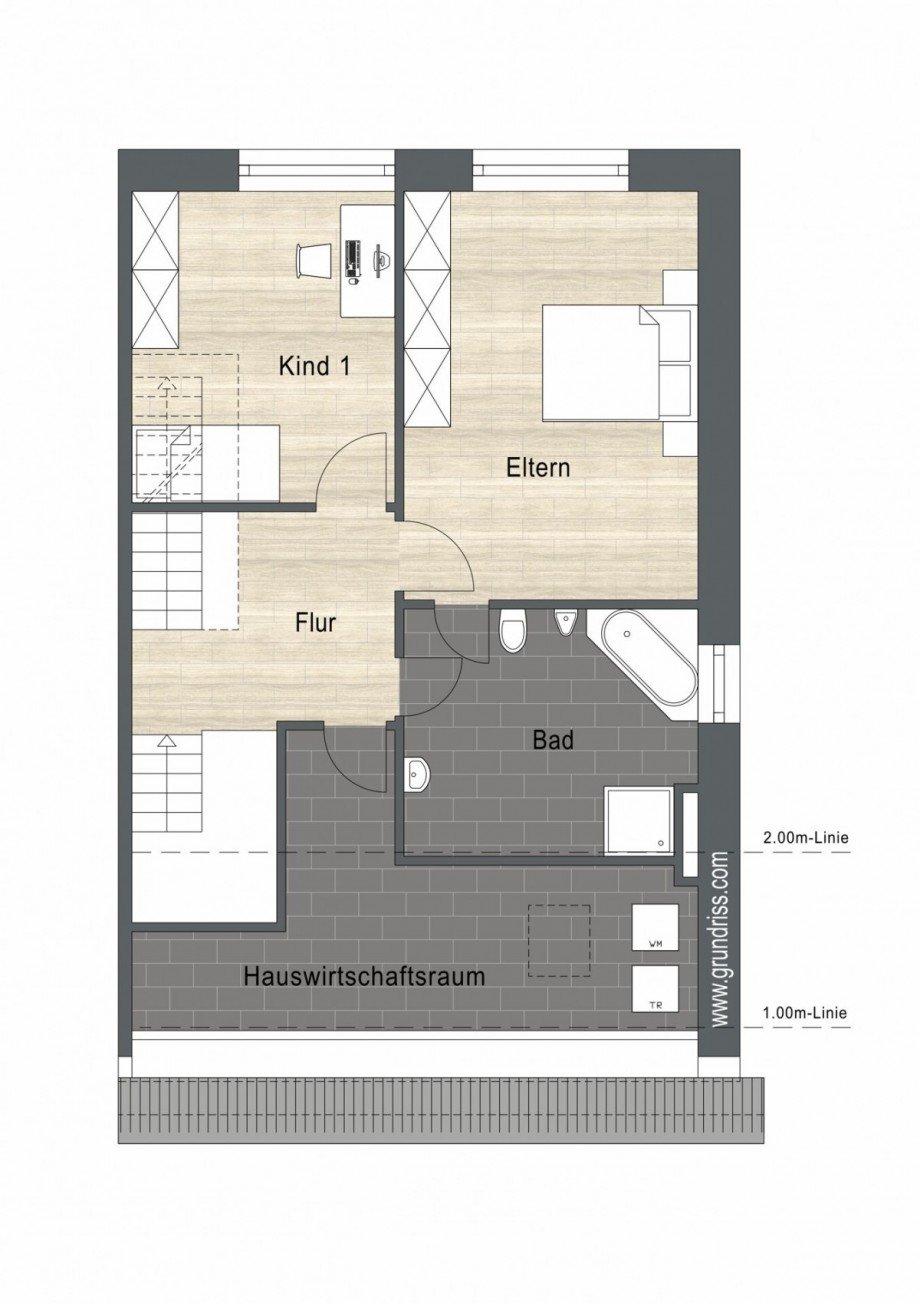 Obergeschoss Doppelhaush�lfte Bocholt / Biemenhorst