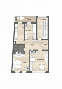 Obergeschosswohnung Zentral wohnen mit Komfort - sanierte 3-Zimmer-Wohnung mit Erbbaurecht im Herzen von Borken
