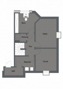 Kellergeschoss Ruhig gelegen, clever geschnitten - moderne Doppelhaush�lfte mit Keller und Carport