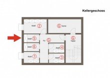 Kellergeschoss Wohnung 5 Clever geschnitten im Dachgeschoss: energieeffiziente 2-Zimmer-Neubauwohnung in Toplage