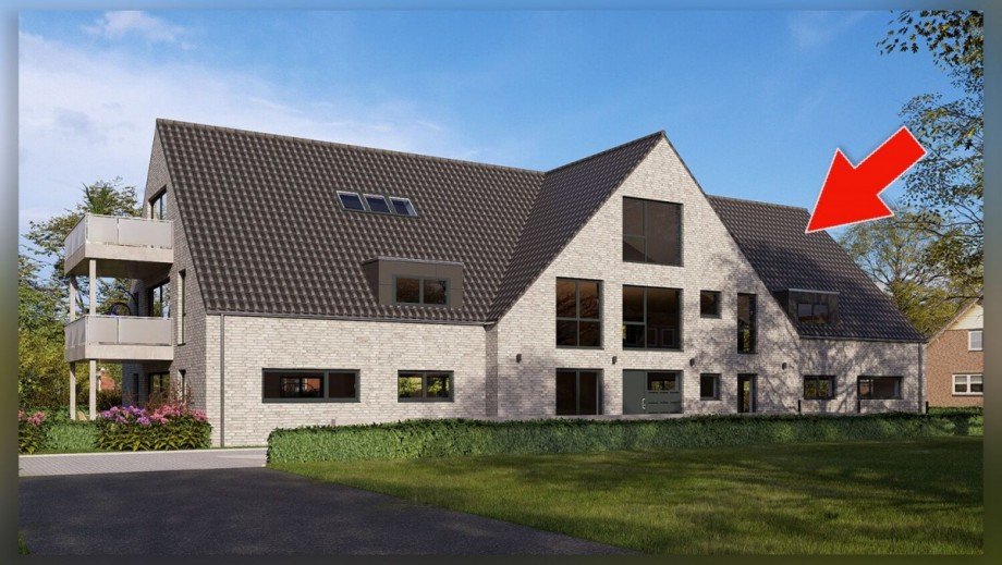 Au�enansicht Dachgeschosswohnung Borken