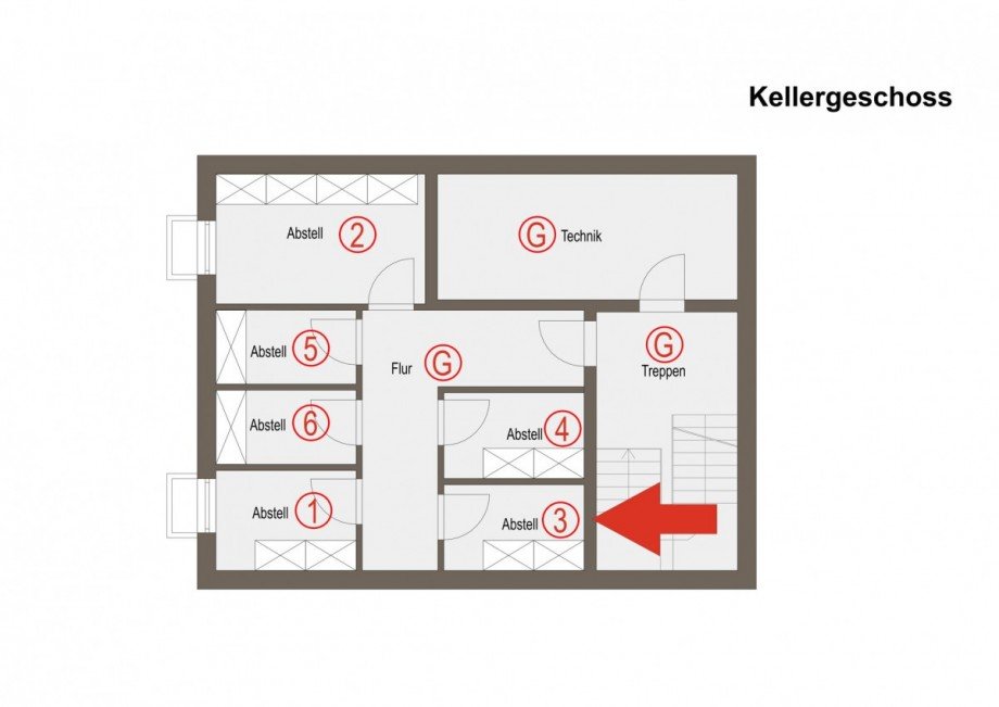 Kellergeschoss Wohnung 3 Etagenwohnung Borken