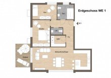 Erdgeschoss Wohnung 1 Ebenerdig wohnen in begehrter Borkener Lage: individuelle 3-Zimmer-Neubauwohnung