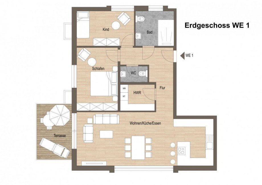 Erdgeschoss Wohnung 1 Erdgeschosswohnung Borken